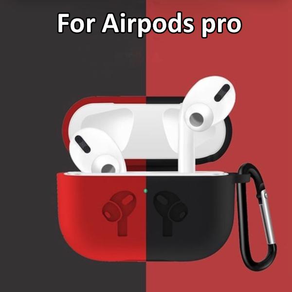 AirPods Proケース キーホルダー 保護カバー ワイヤレス充電ケース シリコンケース