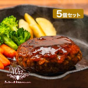 ハンバーグ 冷凍 赤身焼肉店wiz 自慢の手ごねビーフハンバーグ 5個 セット お取り寄せ 日田市｜maborosiya