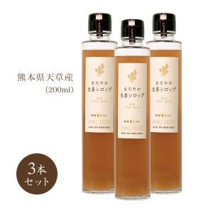 まろやか生姜シロップ 200ml×3本 国産 無添加 無着色