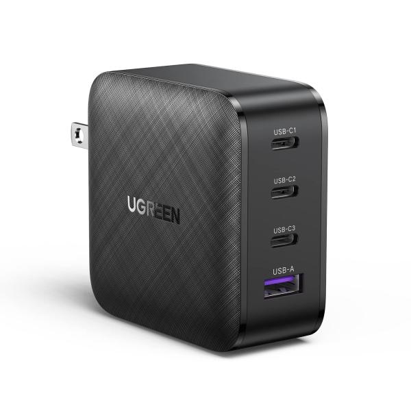 UGREEN 充電器 65W PD急速充電器 4ポート GaN採用 【USB-A×1＆USB-C×3...