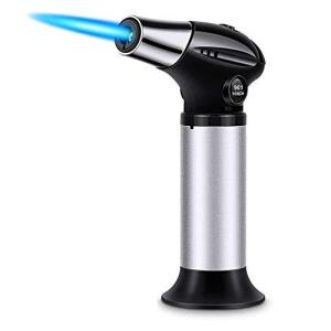 トーチバーナー ガストーチ バーナー 1300℃ パワートーチ 自動着火カセット ガスバーナー 充填火 アウトドア BBQ お菓子作り キャンプ 溶接