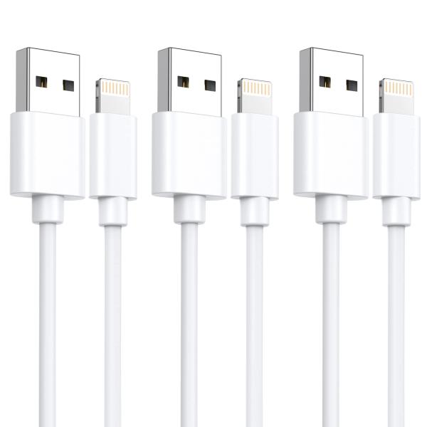 iPhone 充電ケーブル 純正 1M*3本セットライトニングケーブル 急速充電 超高耐久 USB ...