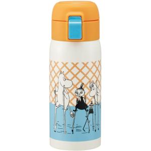 スケーター ムーミン カラフル ワンタッチマグボトル 350ml STOT3 ステンレス 真空二重構造 水筒