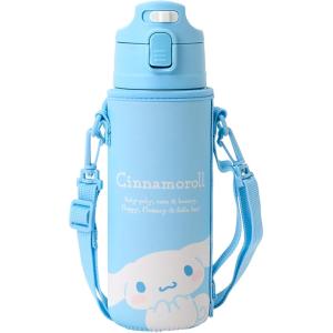 サンリオ公式 シナモロール ステンレスボトル 470ml 保冷専用 カバー付き 水筒 直飲み 子ども用