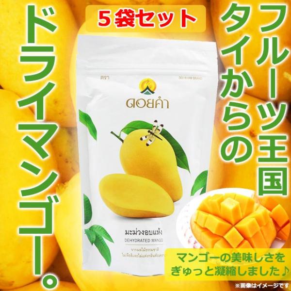 【正規品】ドイカム ドライマンゴー [140g×5袋] フルーツ大国タイランドより☆ Doi Kha...