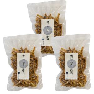 遠忠食品 揚げごぼう甘酢漬 袋 80g×3袋 冷蔵 無限ごぼう