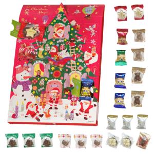 クリスマス お菓子 メリーチョコレート クリスマスマジック アドベントカレンダー 1個 チョコレート チョコ カウントダウン 個包装｜macaron0120