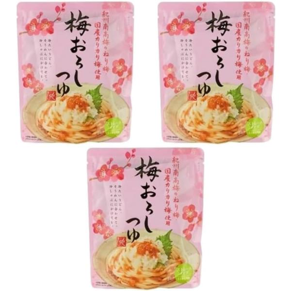 もへじ 梅おろしつゆ 120g×3個