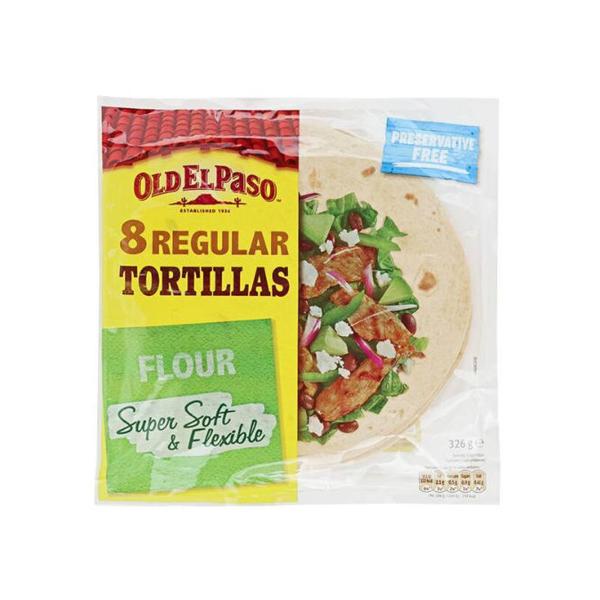 オールドエルパソ フラワートルティーヤ 326g（8枚）