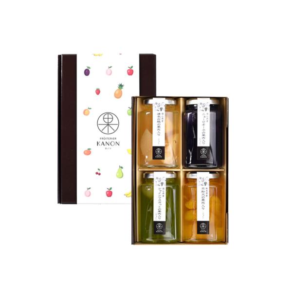 フリュテリーカノン KANON 国産フルーツジュレ 4本アソート ゼリー ギフト