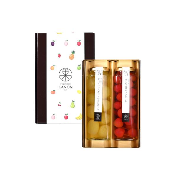 フリュテリーカノン KANON 国産コンポート 2本アソート ゼリー ギフト