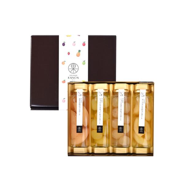 フリュテリーカノン KANON 国産コンポート 4本アソート ゼリー ギフト