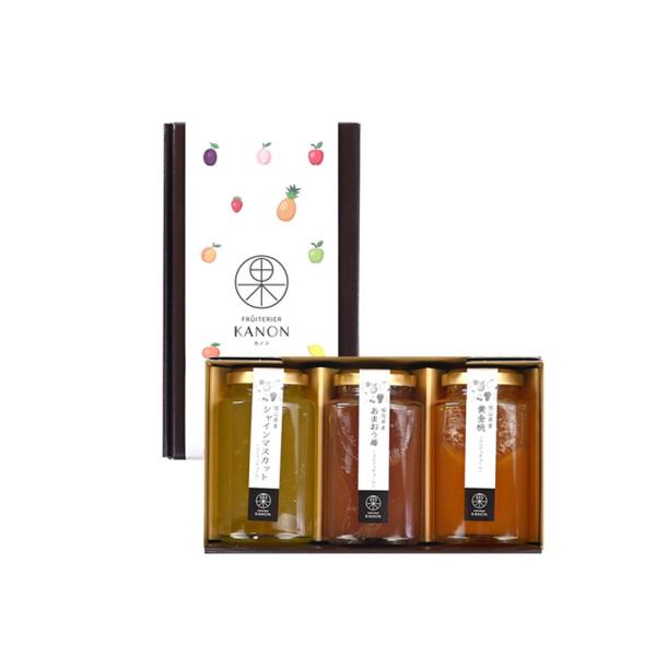 フリュテリーカノン KANON 国産コンフィチュール 3本アソート ゼリー ギフト