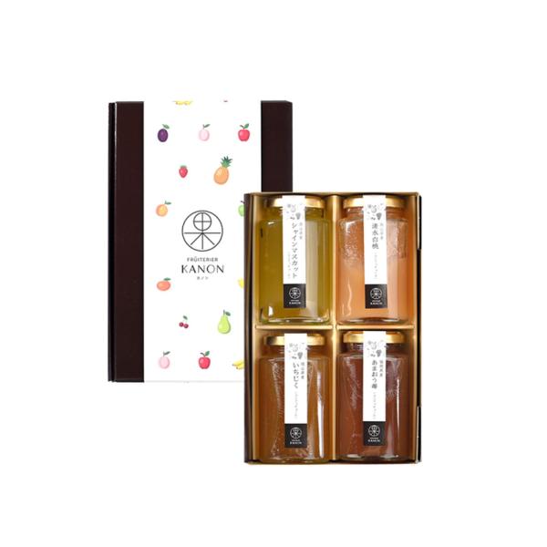 フリュテリーカノン KANON 国産コンフィチュール 4本アソート ゼリー ギフト