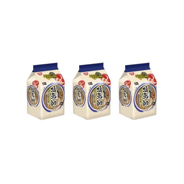 日清食品 塩元帥監修 旨塩ラーメン 3食パック 309g×3個  塩 インスタント ラーメン サタプ...