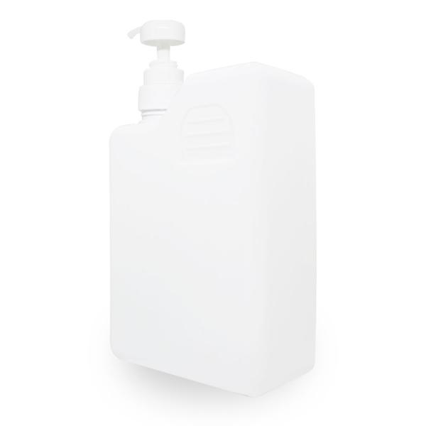 マカダミ屋 白ボトル1000ml プッシュポンプとキャップ付