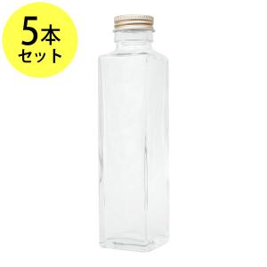 ガラス瓶角型150ml スクリューキャップ付ガラス容器 オイル 用空瓶