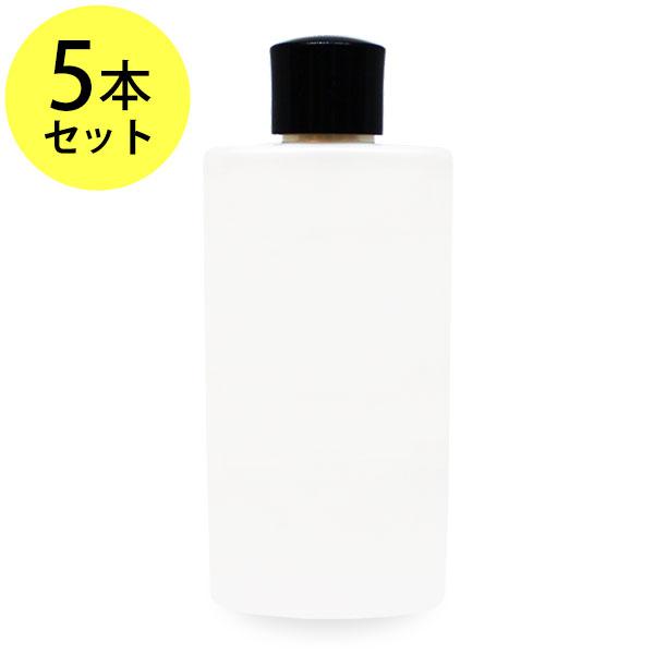 オーバル容器(パールホワイト)100ml　※キャップ+中栓付×5本 オイル 対応容器