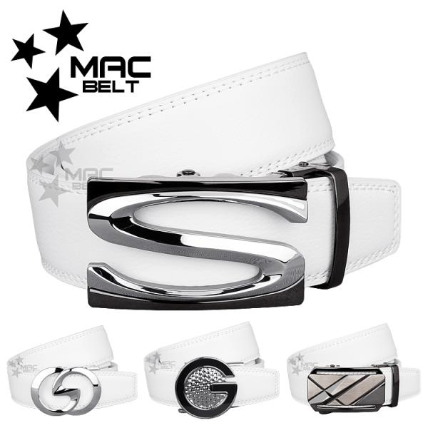 ベルト メンズ ゴルフ 穴なし 白 ゴルフベルト 無段階 ブランド オートロック 紳士ベルト 本革 ...