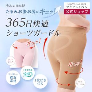 マキアレイベル 公式 美姿勢ショーツガードル ロングドライ ガードル 涼感 骨盤 ヒップ お腹引き締め 補正下着 ぽっこりお腹 レディース 30代 40代 50代 60代