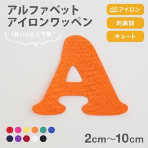 アイロンワッペン アルファベット英字2cm