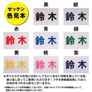ゼッケン 肩ひも付き両面プリント 名前印刷 ゼ...の詳細画像3
