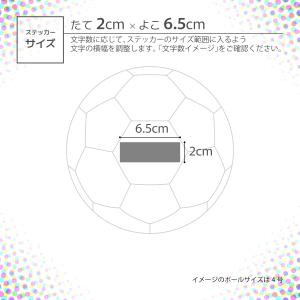 【サッカーボールお名前ステッカー】ネームステッ...の詳細画像4