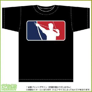 メジャー風弓道Tシャツ（黒）｜maccut