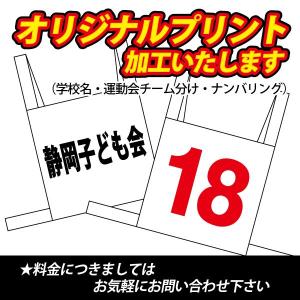 両面ゼッケン(脇・肩紐付き/白無地) キッズ用...の詳細画像1