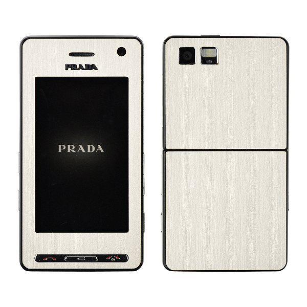 PRADA Phone L852i 専用 デコ シート decotto 外面セット 【アッシュホワイ...