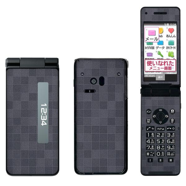 P-Smartケータイ P-01J 専用 デコ シート decotto 外面・内面フルセット スクエ...