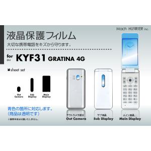 au GRATINA 4G KYF31 専用液晶保護フィルム 3台分セット｜machhurrier