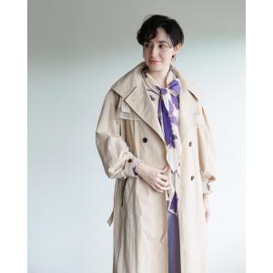 トレンチコート バルーンスリーブロングコート 38サイズ ラリアムー251112SSBL レディース トップス 春 夏 lady lalliaMu おしゃれ 通勤