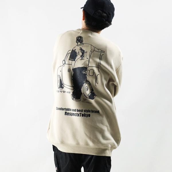 裏起毛 トレーナー リスペクト rek059913 メンズカジュアル 1点物 respect 復活 ...