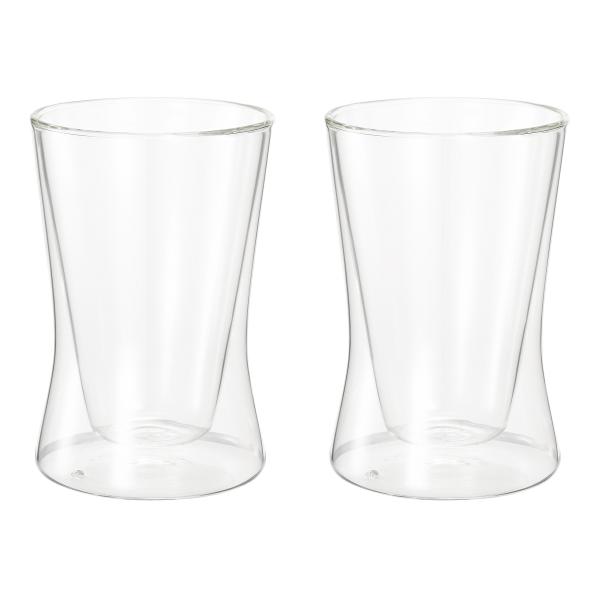 耐熱マグ  エアーマグ ( L ) ペア 径80×120mm ペアグラス タンブラー 耐熱グラス ペ...