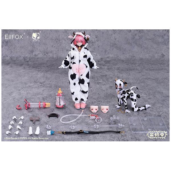 BearPanda×EIIFOX 1/8 乳牛 MOMO 完成品アクションフィギュア