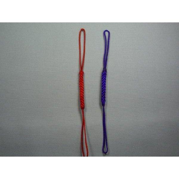 レーヨン両坪根付紐（長々）（赤・紫）10本入☆Net限定　　全長約10.5cm〜11cm(約坪3.8...