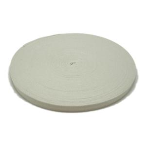綿混厚綾テープ（生成）15ミリ　５０ｍ　　天然素材/ハンドメイド