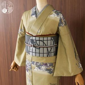洗える着物 袷 小紋 日本製 ] 撫松庵 仕立て上がり きもの 大江戸