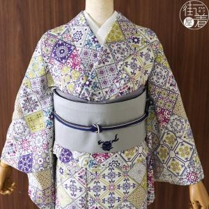 洗える着物 袷 小紋 日本製 ] 撫松庵 仕立て上がり きもの 大江戸