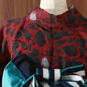 浴衣 レディース 洗える 妖怪シルエット 仕立...の詳細画像3