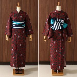 浴衣 レディース 洗える 妖怪シルエット 仕立...の詳細画像4