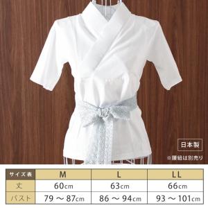 半襦袢 Tシャツ半襦袢 夏用 絽 半衿 M L...の詳細画像5