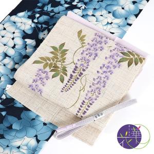 帯 夏用 名古屋帯 召しませ花 お仕立て上がり八寸袋なごや帯