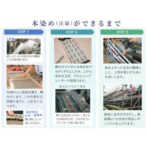 [本染め/注染] 浴衣 反物 粋縞(白×青) ...の詳細画像5