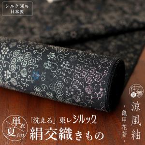 本輪奈ビロードコート コート 正絹 未仕立て 伊と幸 四君子文様暈し 本