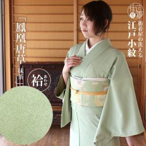 大特価!!】 街着屋 東レ 単衣 洗える 江戸小紋 仕立て上がり 日本製 L