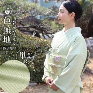 TORAY（東レ） 洗える 夏 着物 夏きもの 絽 色無地 若芽色 M L 日本製