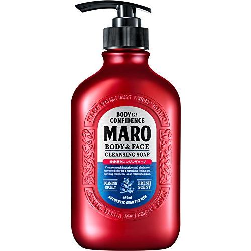 MARO ボディソープ メンズ 全身用 顔も洗える 本体 クレンジング 450ミリリットル (x 1...