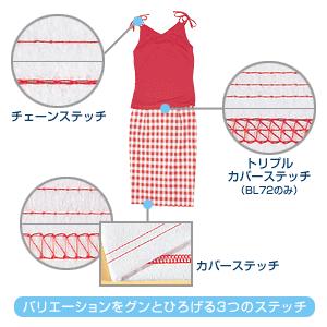 ミシン 本体 ジューキ ベビーロック ふらっと...の詳細画像2